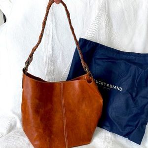 Lucky Brand Leather Bucket Bag